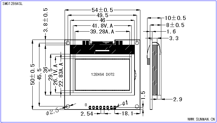 SMG12864SL˜ʈDcҺ@ʾģK(LCM)ʾDƬ