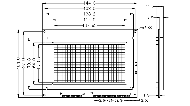 SMG240128A˜ʈDcҺ@ʾģK(LCM)ʾDƬ